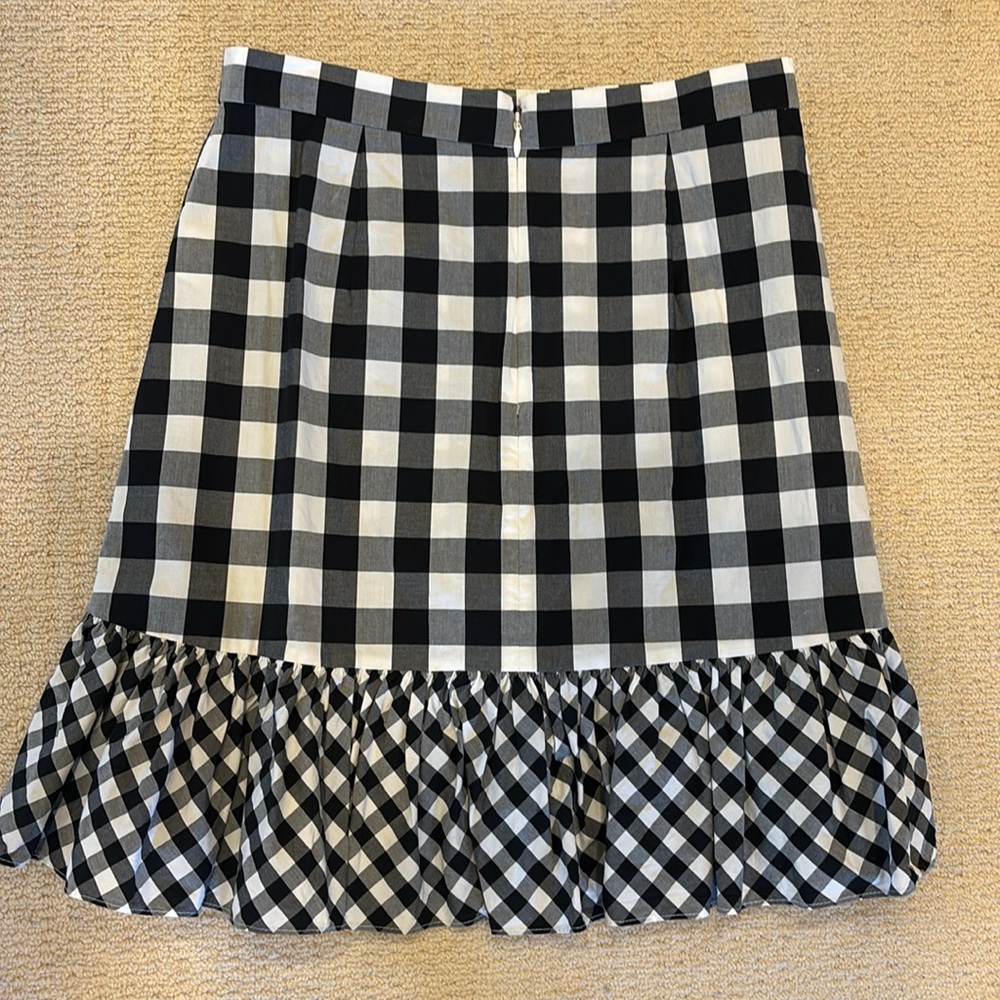 J. Crew Black and White Gingham Mini Skirt - Picture 3 of 3
